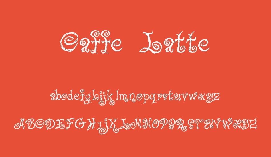 caffe-latte font