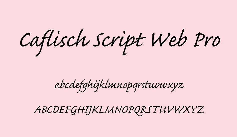 caflisch-script-web-pro font