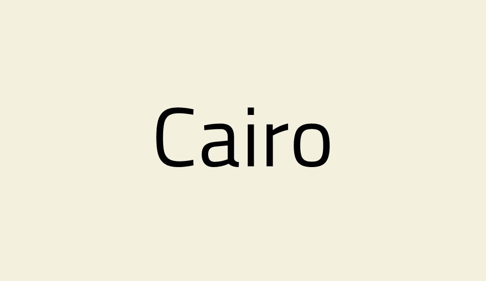 cairo font big