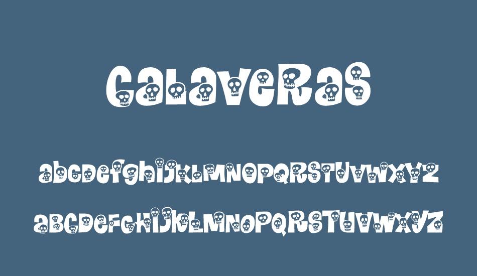 calaveras font