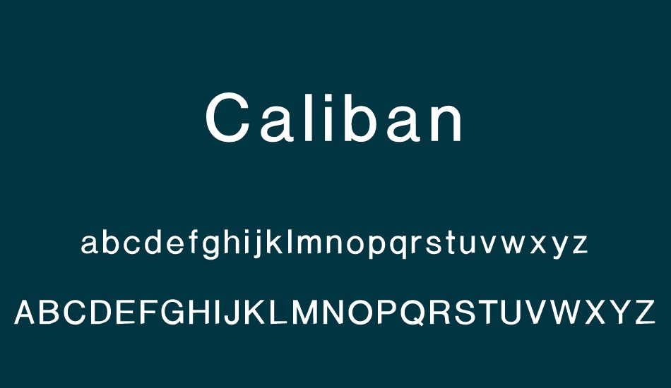 caliban font