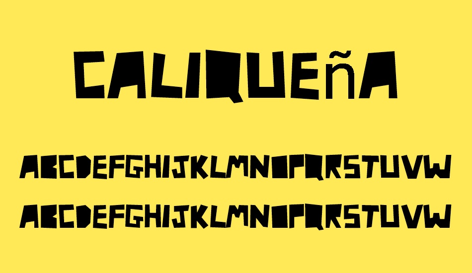 caliqueña font