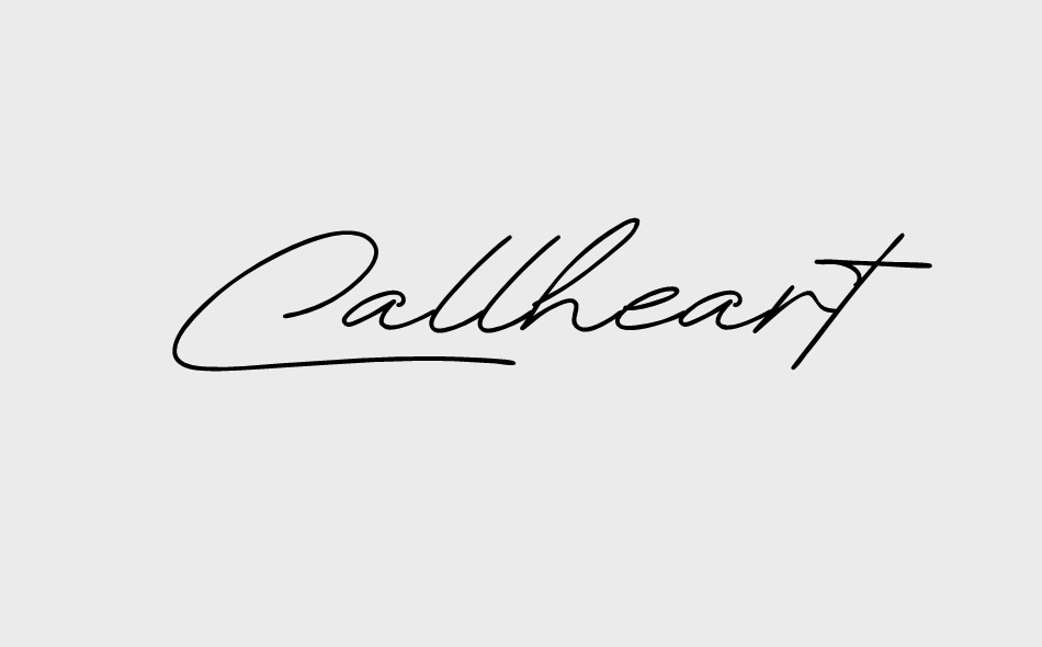 Callheart font big