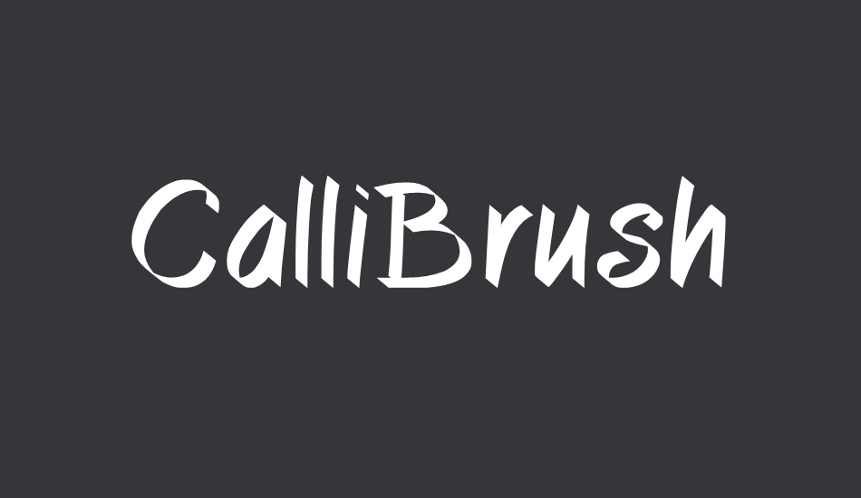 callibrush font big