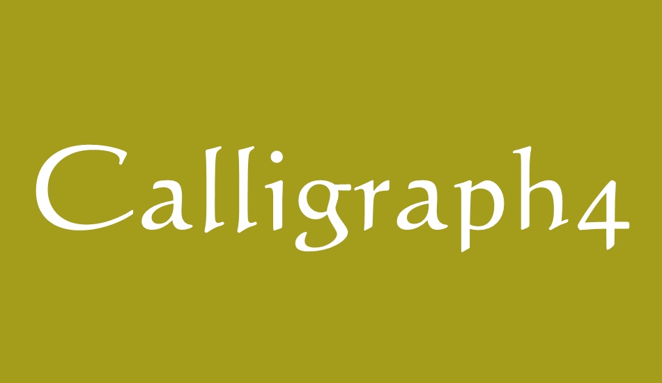 calligraph421-bt font big