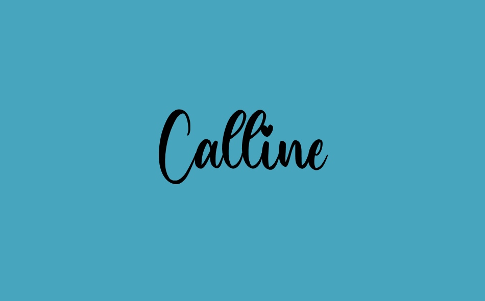 Calline font big