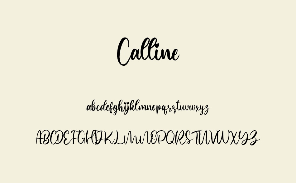 Calline font
