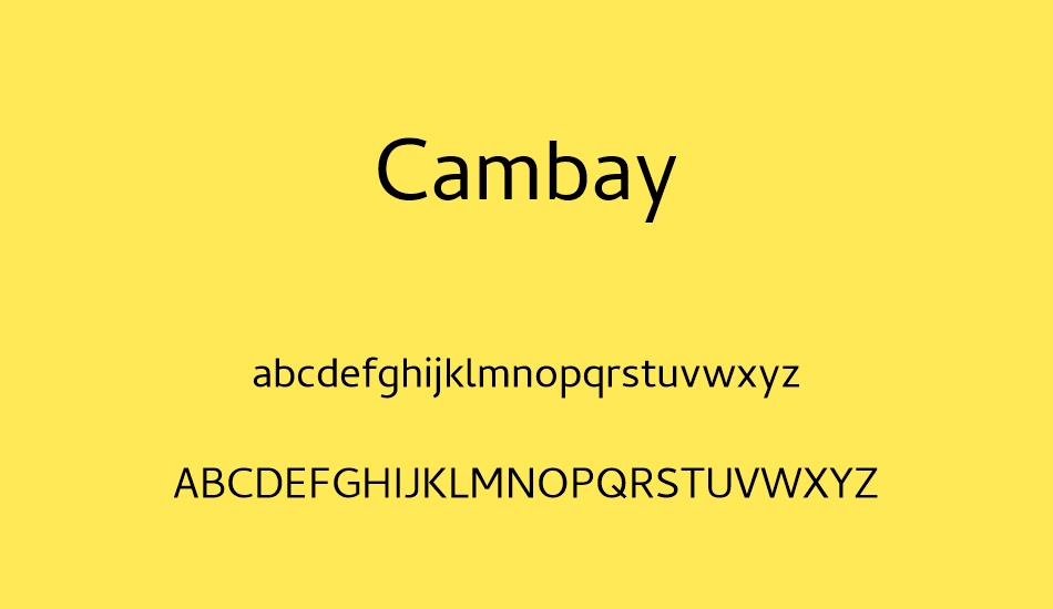 cambay font