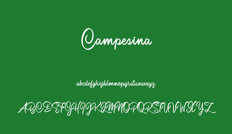 campesina-personal-use font