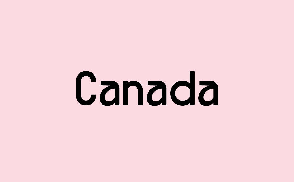 Canada font big