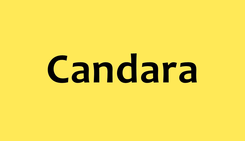 candara font big