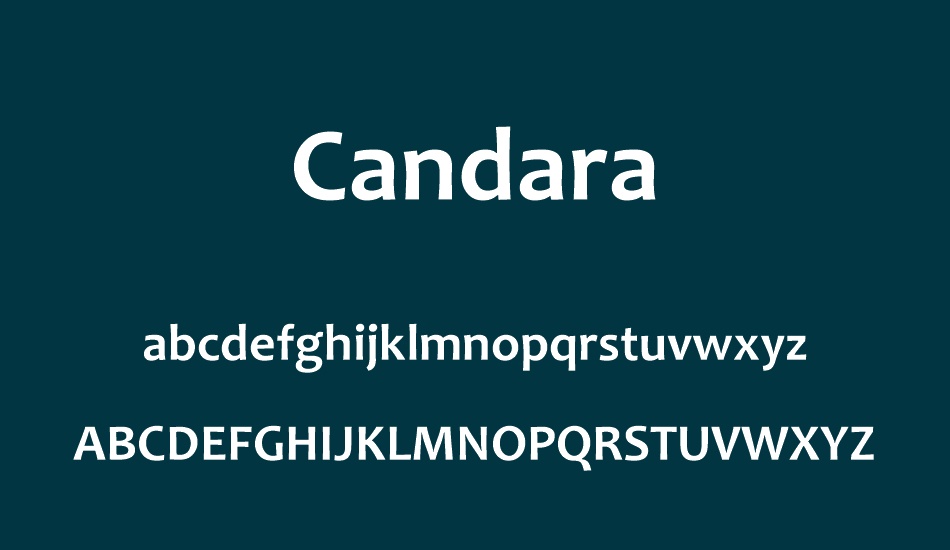 candara font