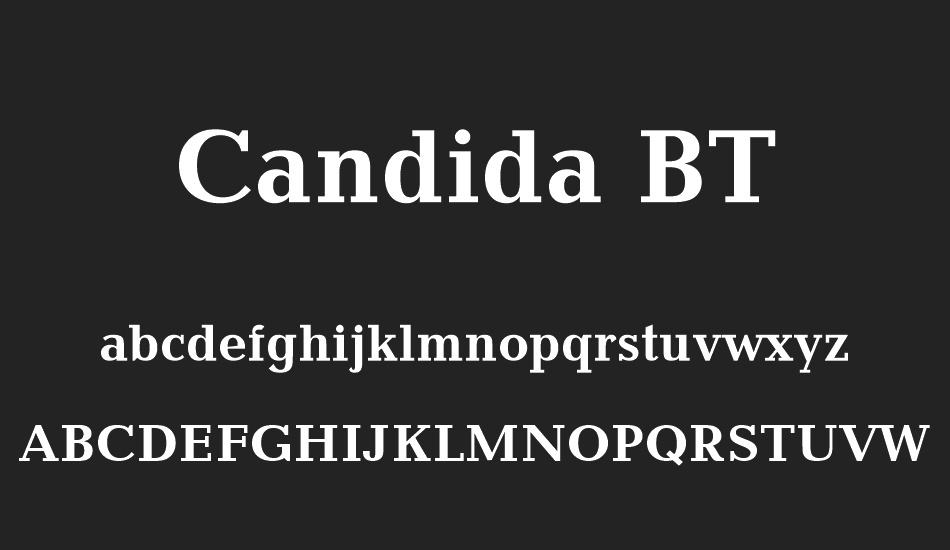 candida-bt font