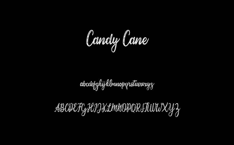 Candy Cane font