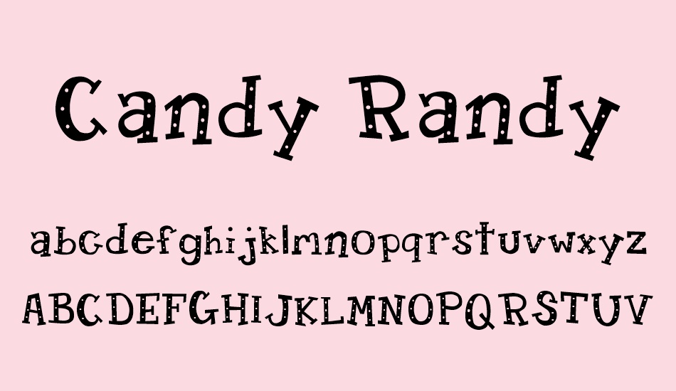 candy-randy font