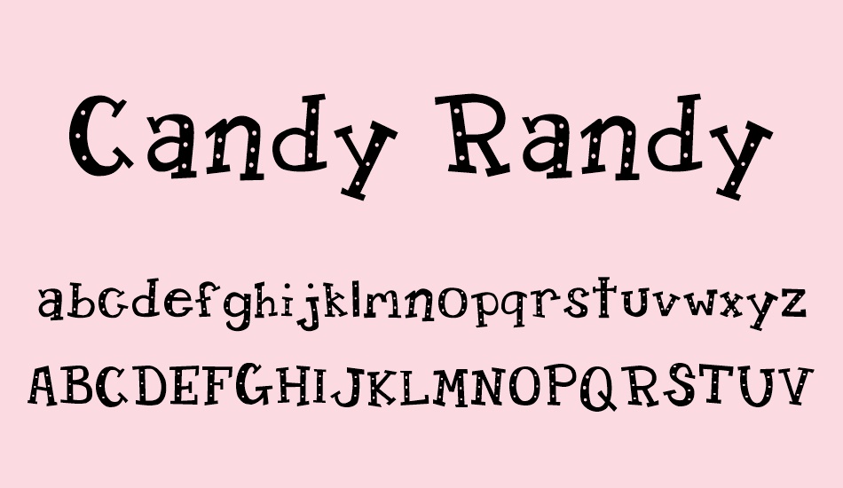 candy-randy font