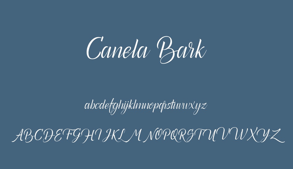 canela-bark-personal-use font