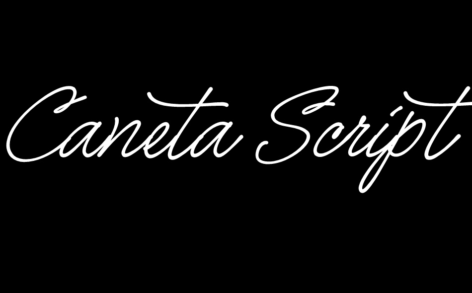 Caneta Script font big