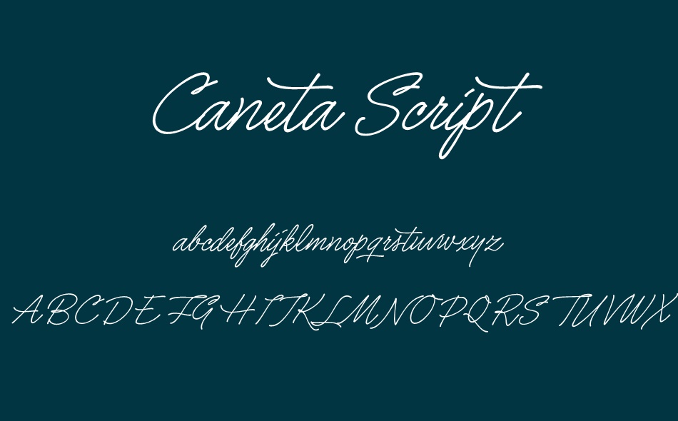 Caneta Script font