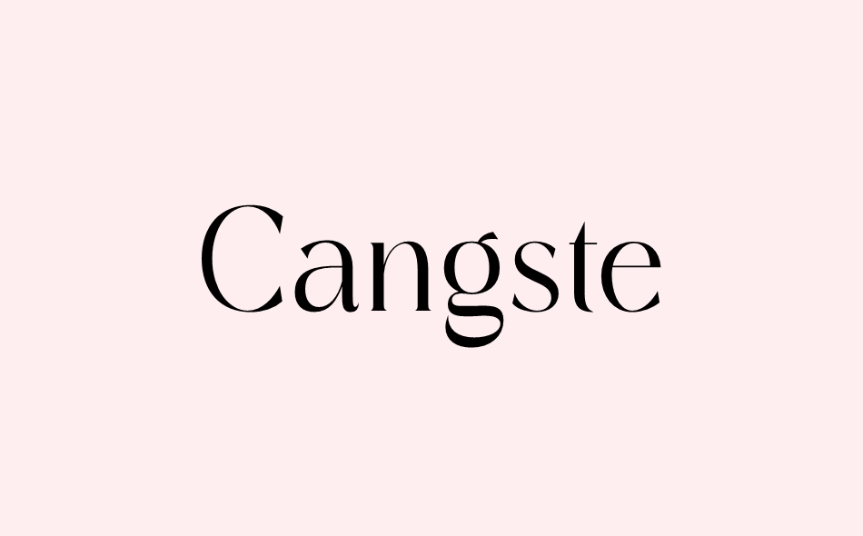 Cangste font big