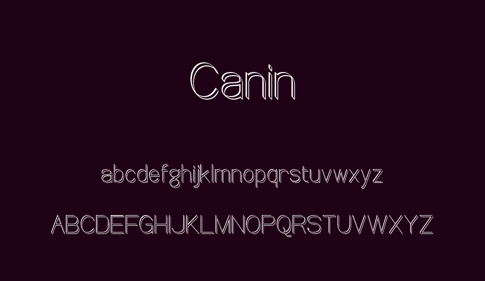 canin font