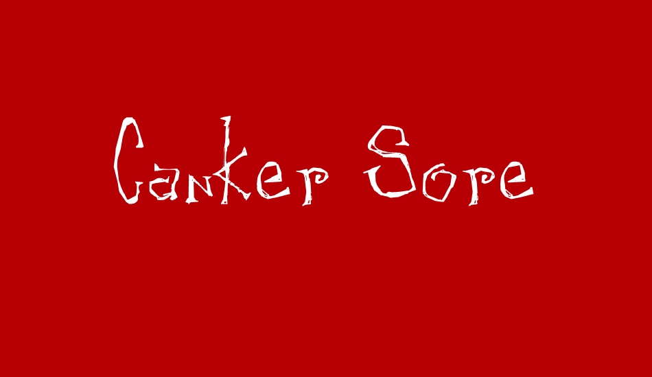 canker-sore font big