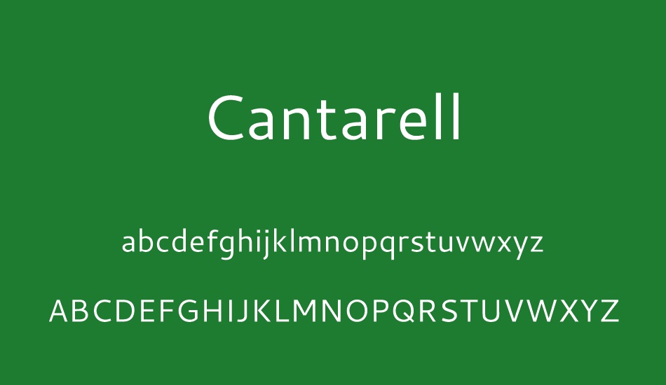 cantarell font