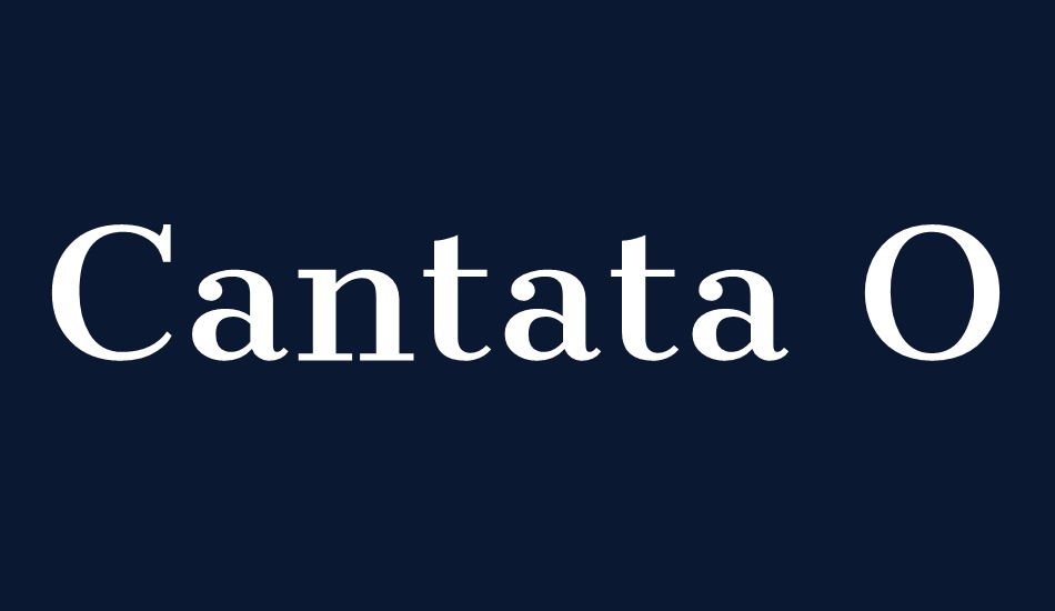 cantata-one font big