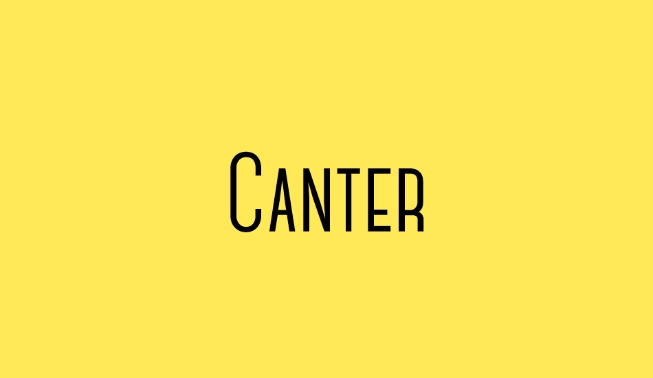 canter font big