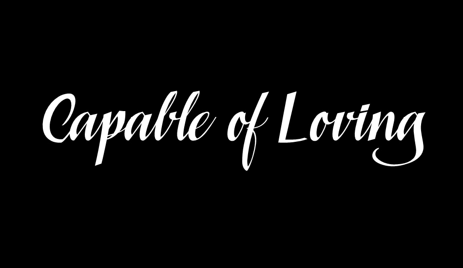 capable-of-loving-personal-use font big