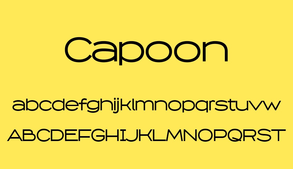 capoon-personal-use font