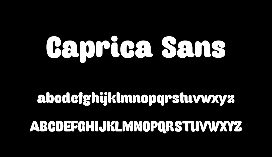 caprica-sans-personal-use font