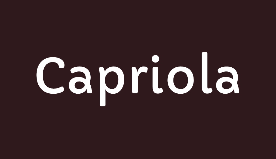 capriola font big