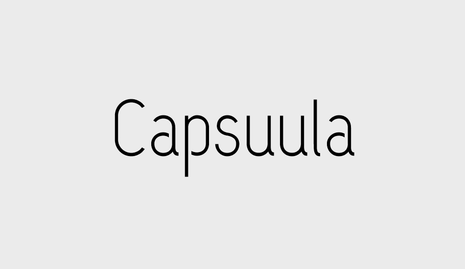 capsuula font big