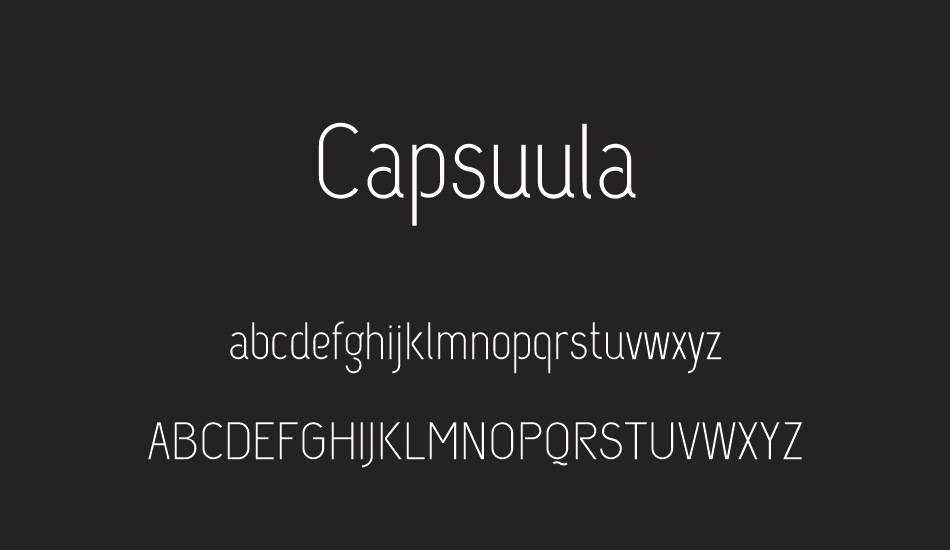 capsuula font