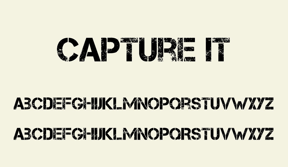 capture-it font