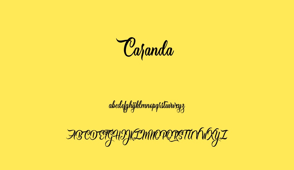 caranda-personal-use font