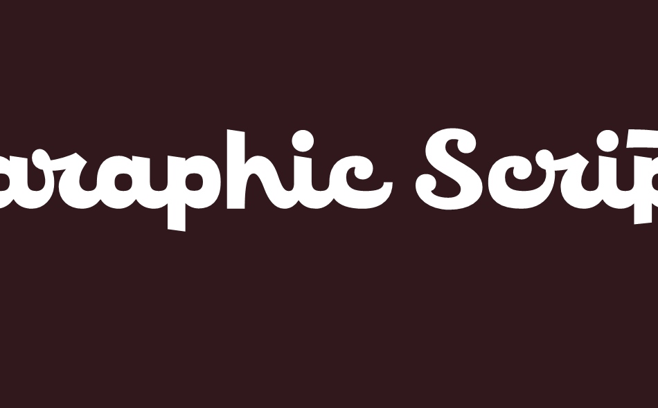 Caraphic Script font big