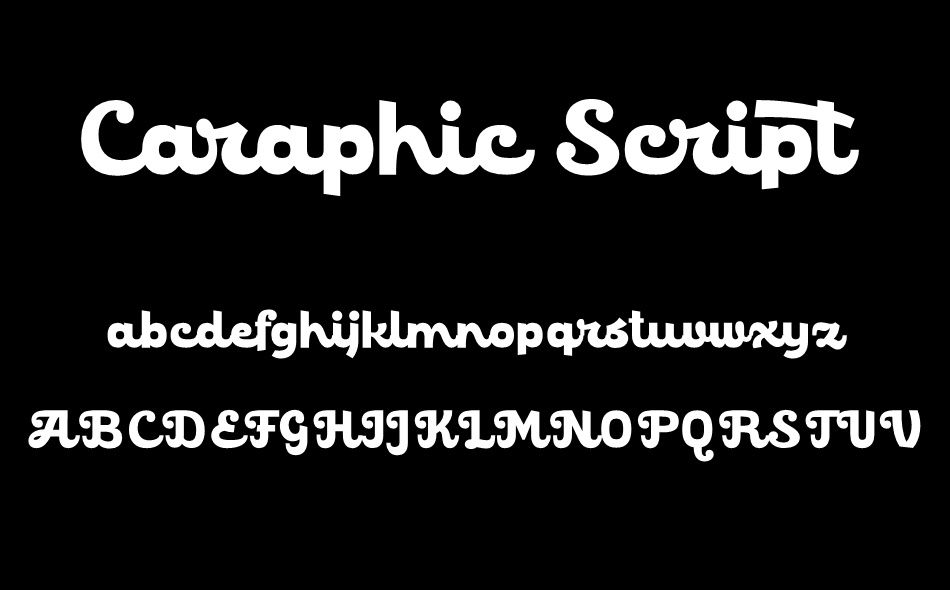 Caraphic Script font