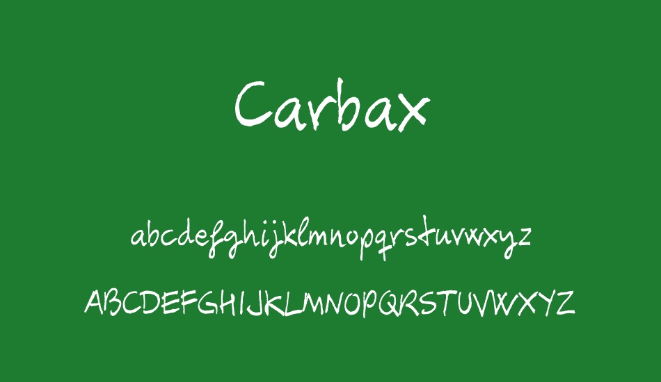 carbax font