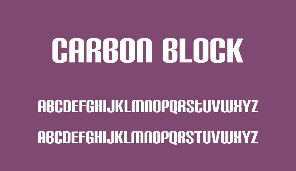 carbon-block font