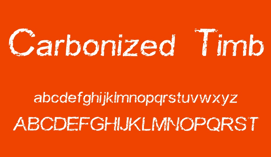 carbonized-timber font