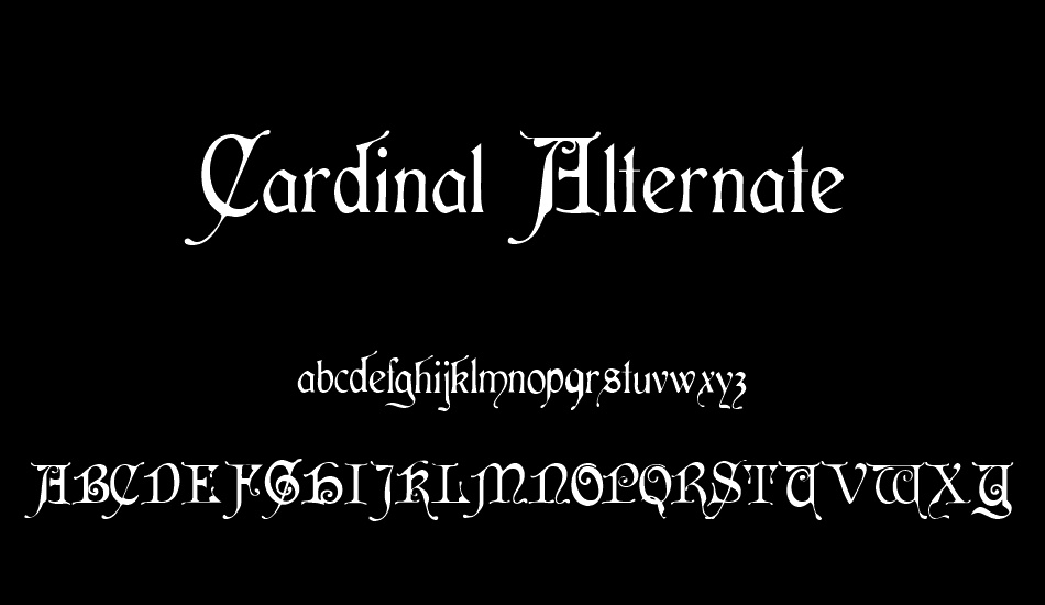 cardinal-alternate font