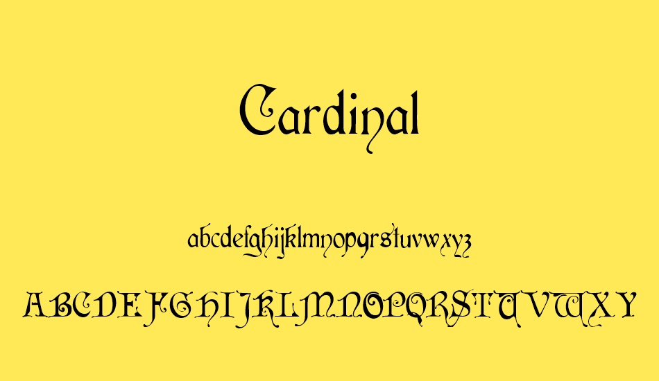 cardinal font