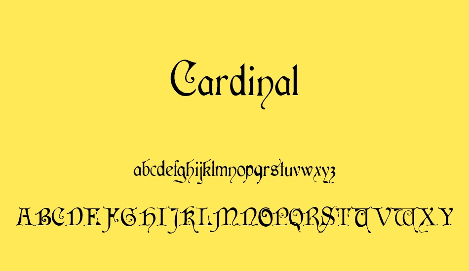 cardinal font