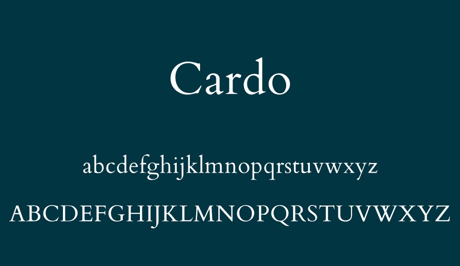 cardo font