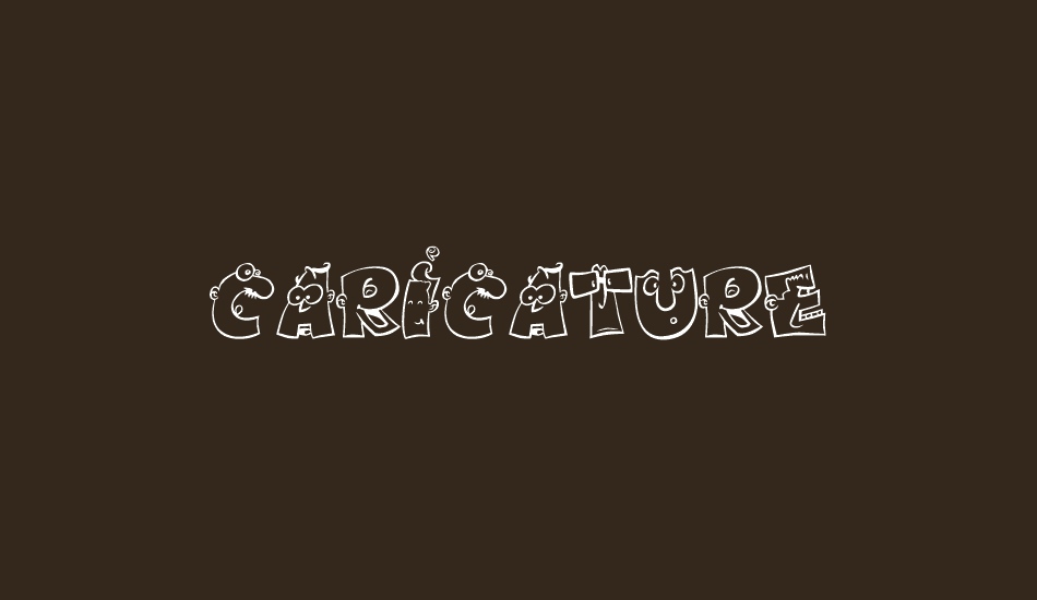 caricature font big