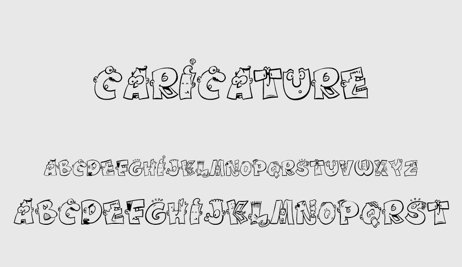 caricature font