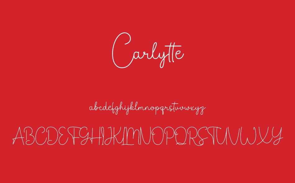 Carlytte font