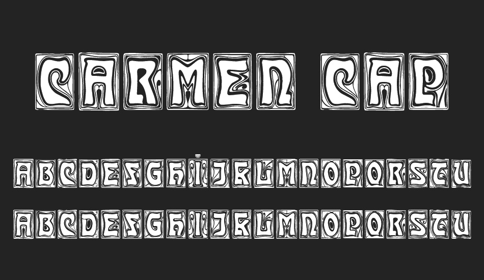 carmen-caps font